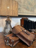 Antique Swiss WWII Leather Ammo Satchels