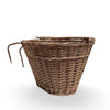 Vintage French Woven Basket with Handle and Hooks