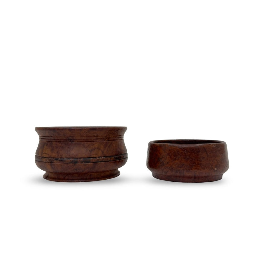 Antique handmade Burl Bowls