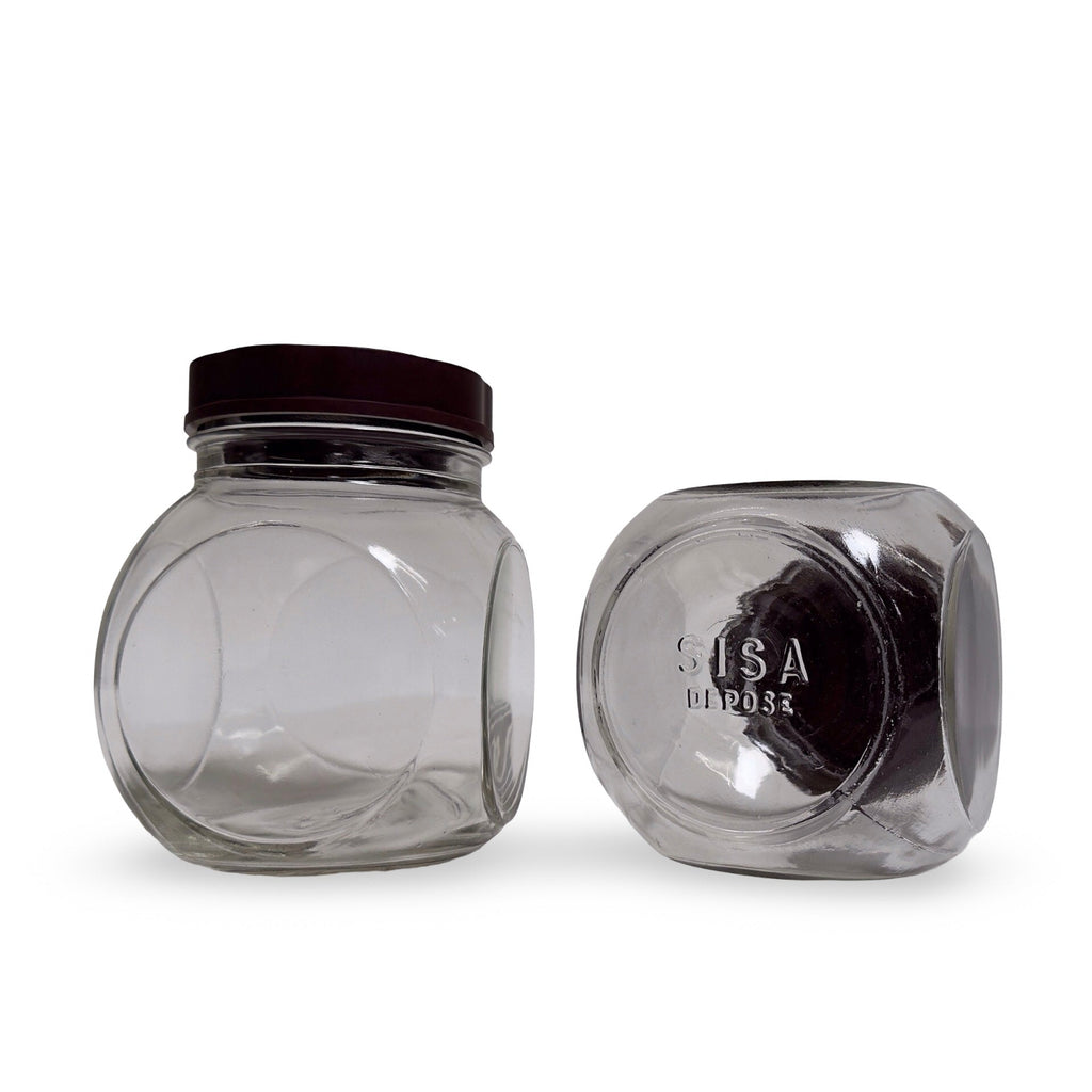 Vintage French Glass Candy Jar