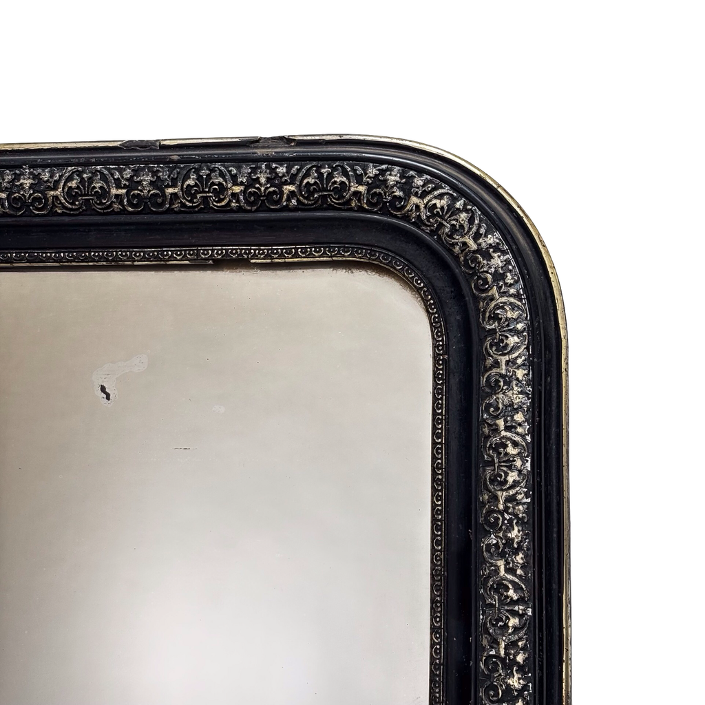 Antique French Ebony Louis Phillipe Mirror