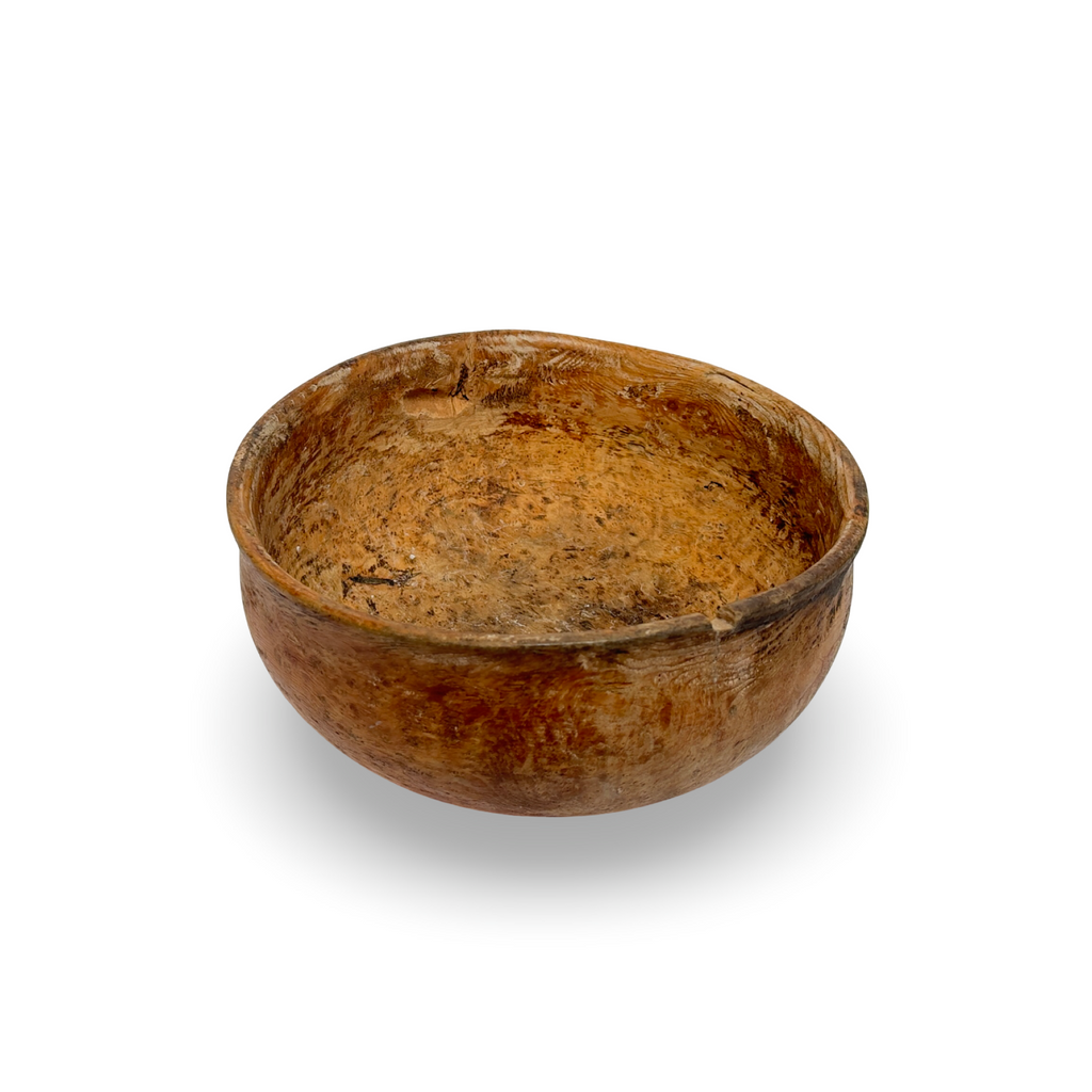 Antique Swedish Birch Bowl