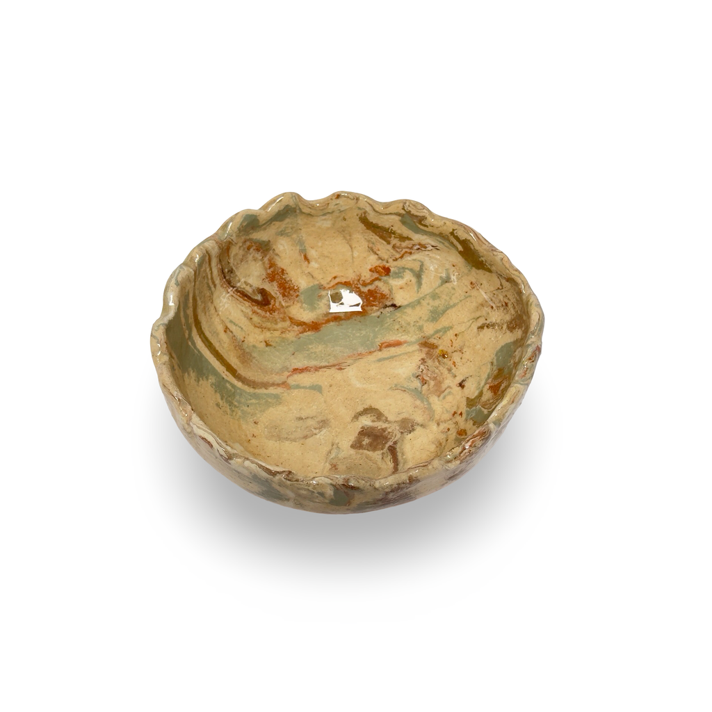 Vintage French Marble Painted Bowl