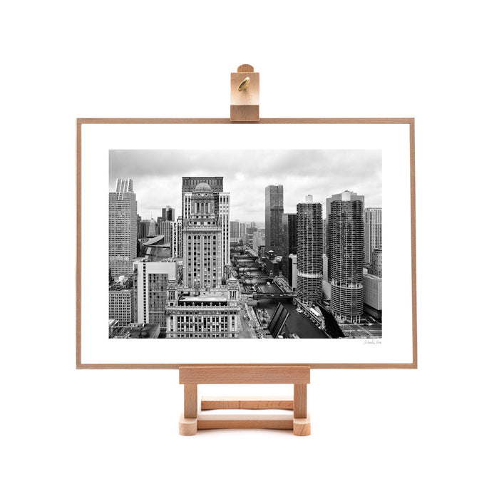 Chicago River On Easel