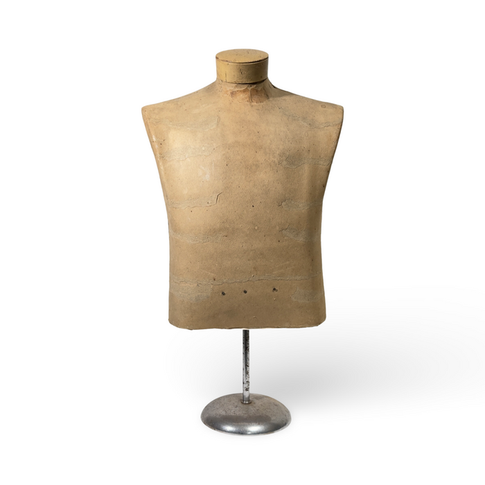 Antique French Male Mannequin Bust