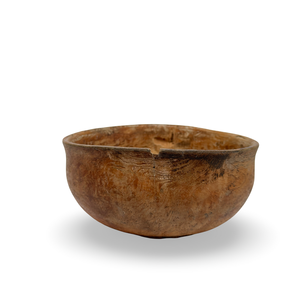 Antique Swedish Birch Bowl