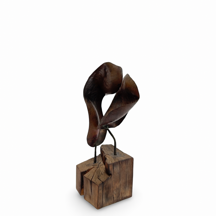 1950’s Copper Sculpture On Stand