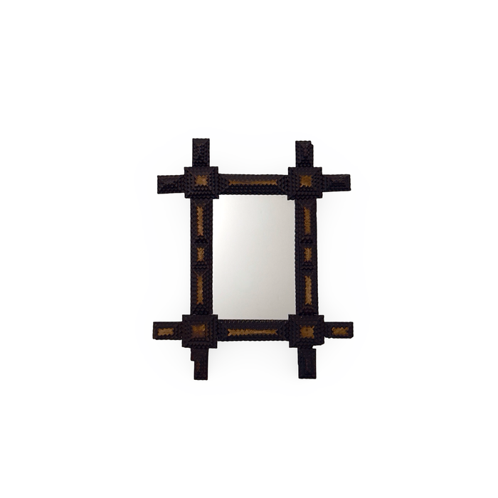 Antique Tramp Art Mirror