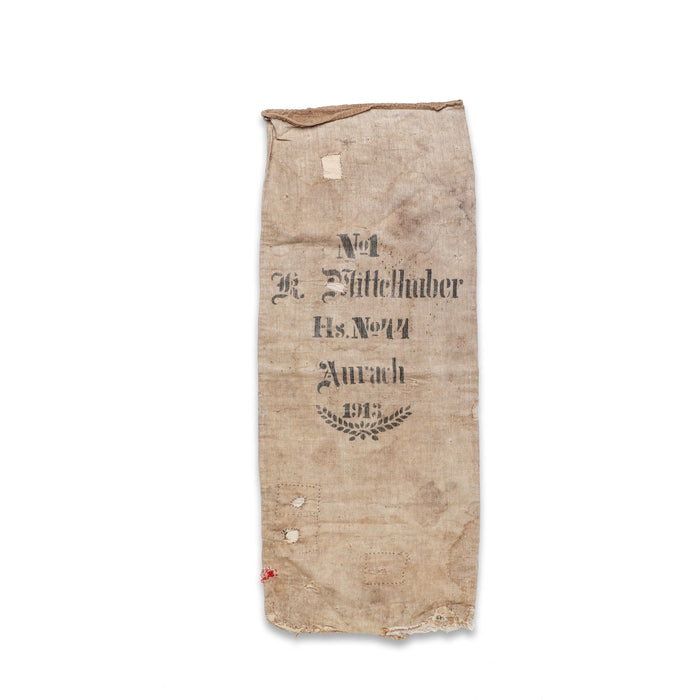 1913 Antique German Grain Sack - No. 64