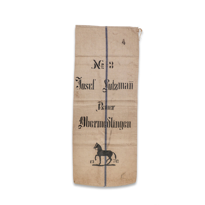 1936 Antique German Grain Sack - No. 36