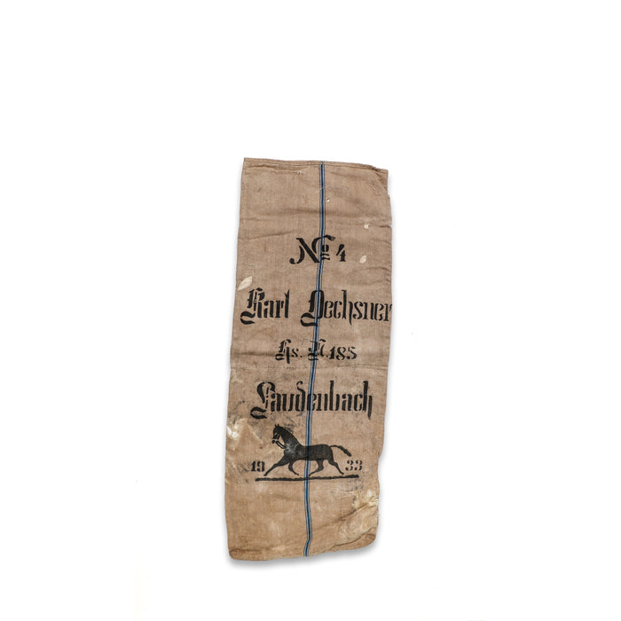 1933 Original Vintage German Grain Sack with Horse - No. 89