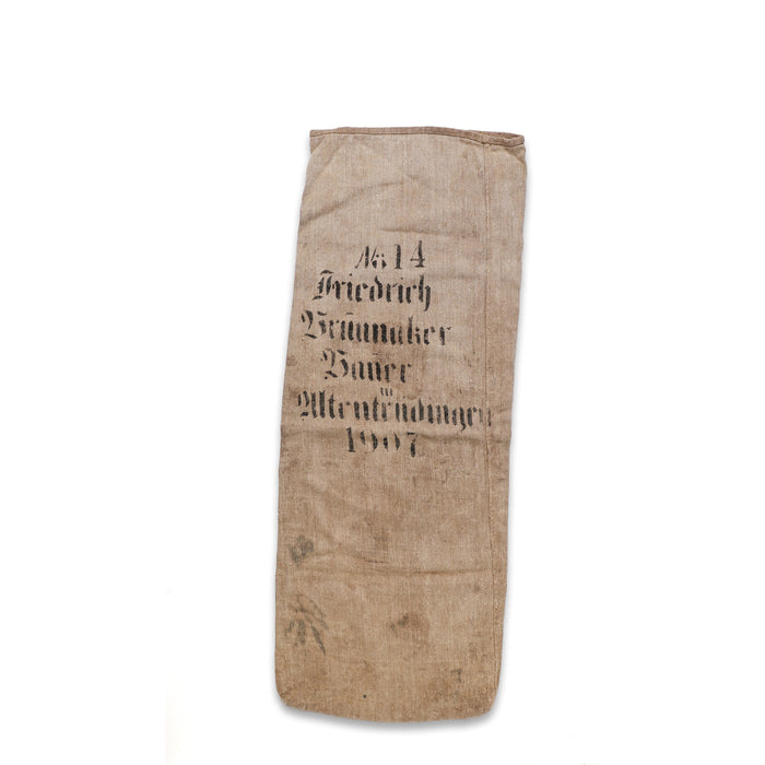1907 Vintage German Grain Sack - No. 91