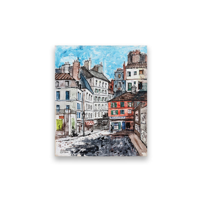 Painting of Paris Streets by LaurenceGuetthoff