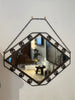 Antique French Art Deco Iron Mirror
