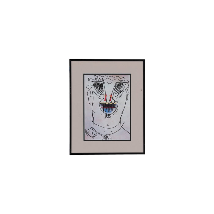 Sketch on menu cover
