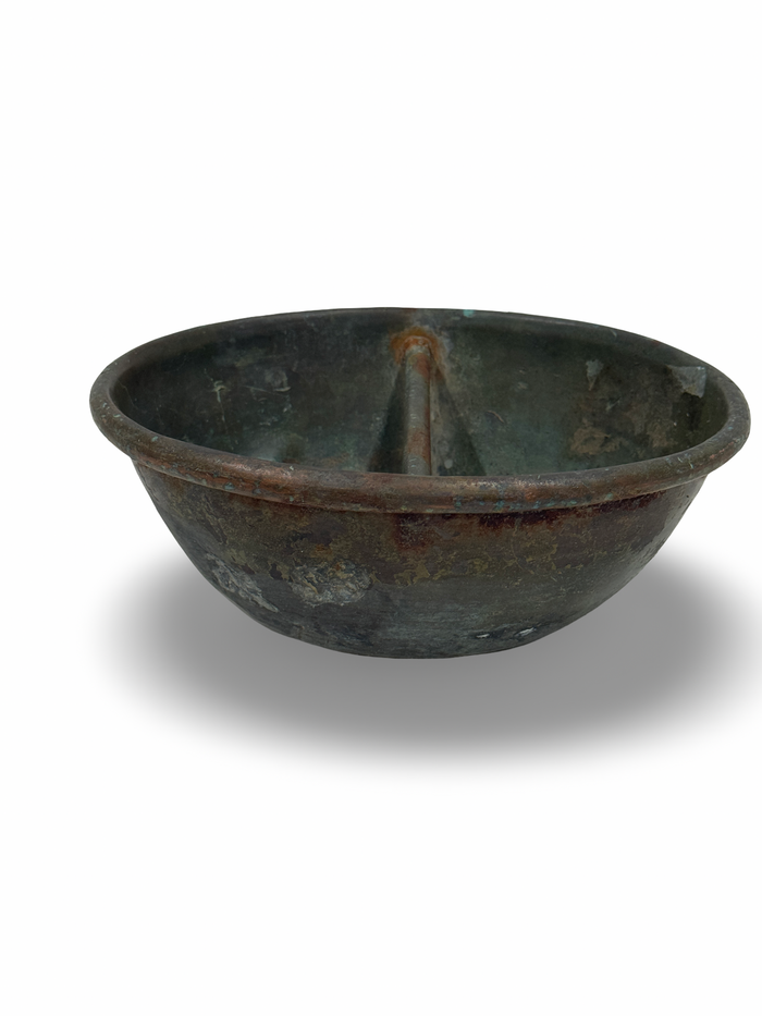 Antique French Copper Metal Makers Bowl