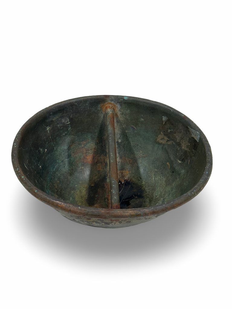 Antique French Copper Metal Makers Bowl