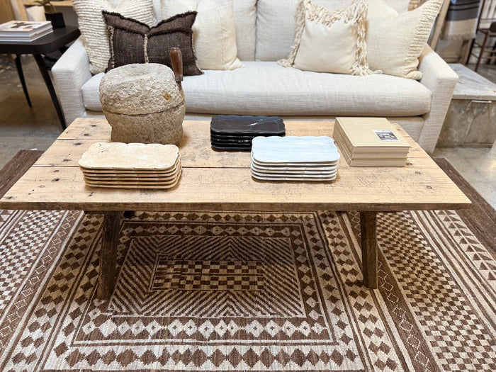 Vintage European Wood Coffee Table