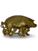 Vintage Brass Wild Boar Ashtray
