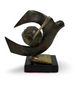 Vintage Art Deco Bronze Sculpture on Marble Base