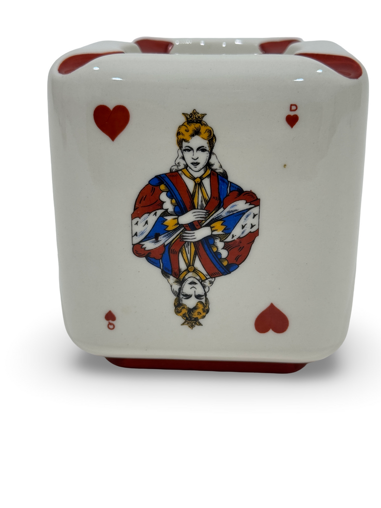 Vintage Brugerolle Aigle Rouge Napoleon Cognac Ceramic Ashtray