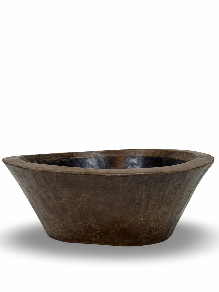 Primitive Hand Carved Wood Bowl