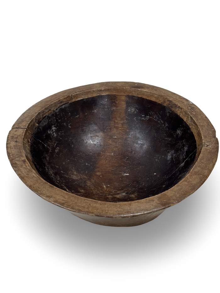 Primitive Hand Carved Wood Bowl