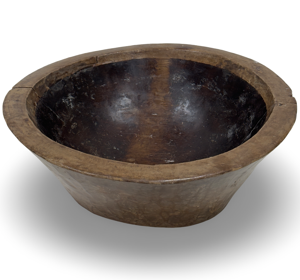 Primitive Hand Carved Wood Bowl