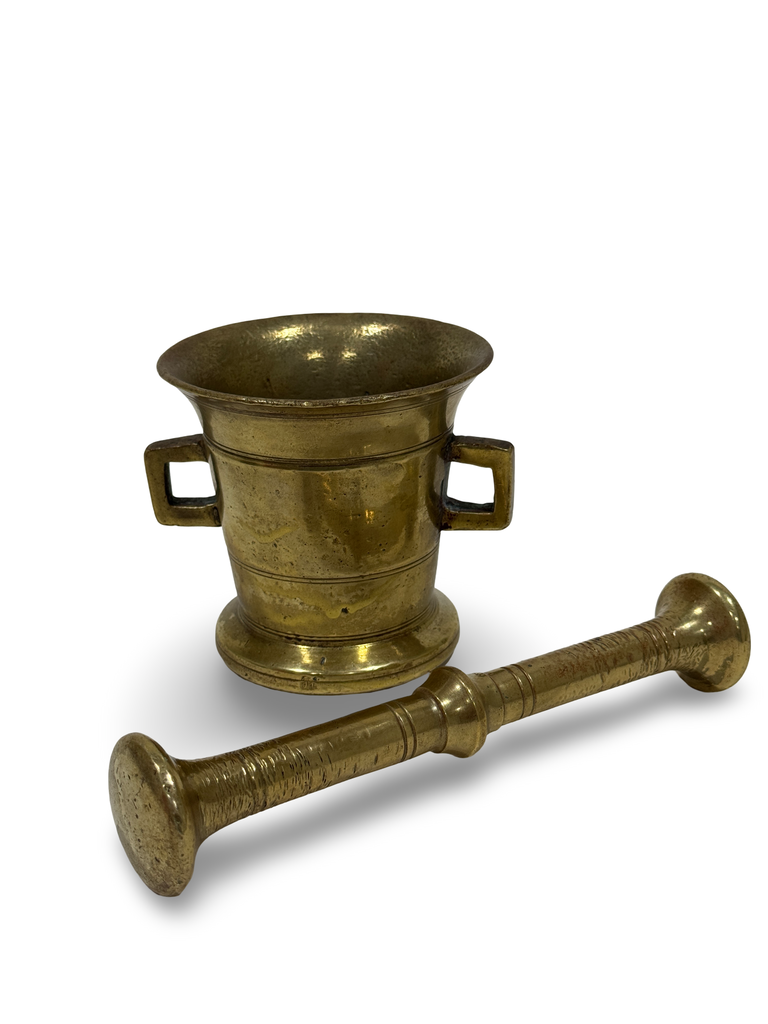 Antique Brass Apothecary Mortar & Pestle