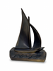 1960s MCM Brass Sailboat Sculpture