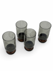 1970s Leather Trim Glasses (set of 4)