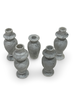 Set of Five Vintage Marble Candlestick Holders