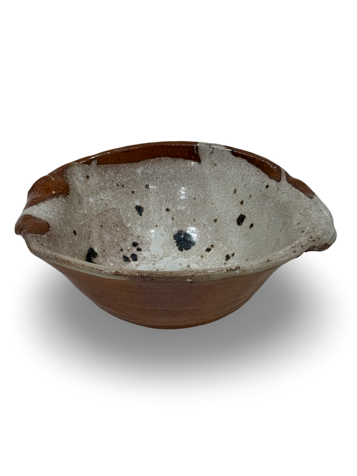 Vintage Ceramic Bowl with Handles