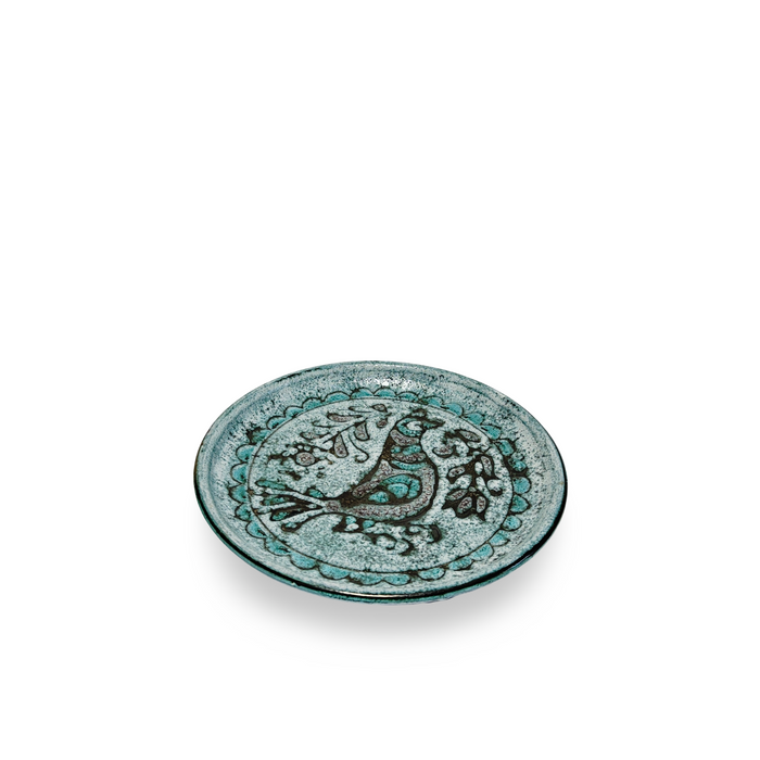 Vintage Signed Ceramic Bird Plate