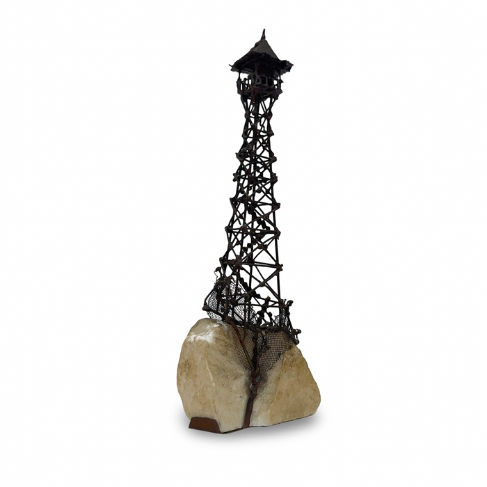 Vintage Brutalist Lighthouse Sculpture