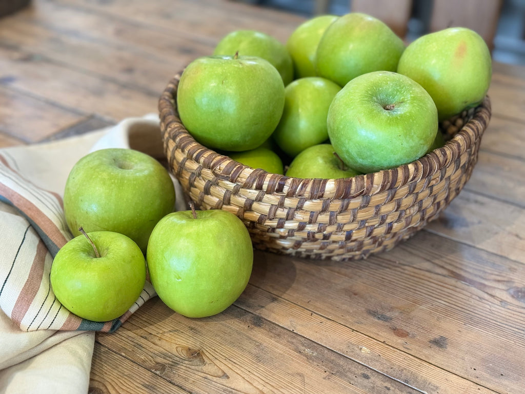 Antique French Round Basket