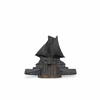 Antique Art Deco French Boat Inkwell