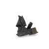 Antique Art Deco French Boat Inkwell