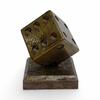Art Deco Bronze Dice Bookends
