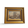 Signed Antique French Notre Dame Painting