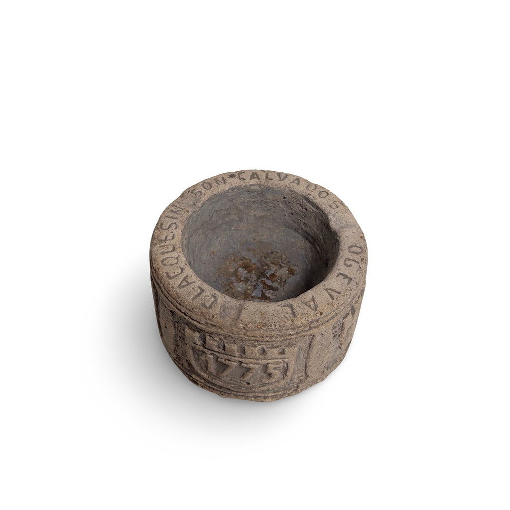 Vintage French Stone Advertising Ashtray