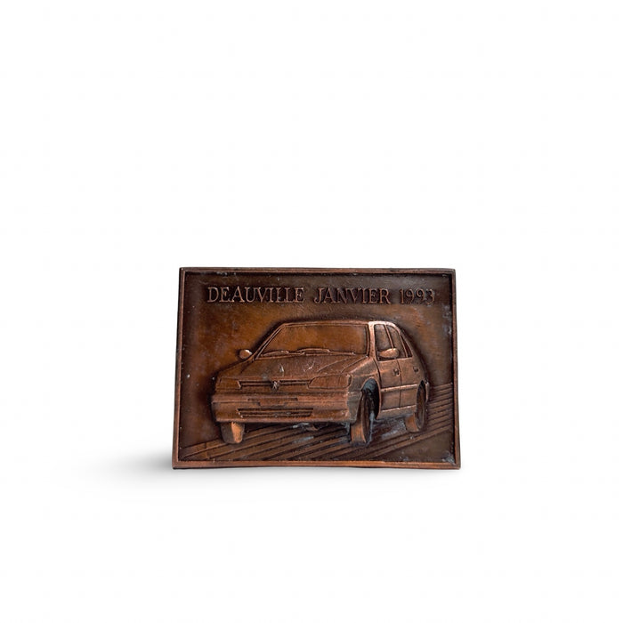 Vintage Bronze French Plaque