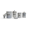 Vintage French Enamel Canister Set (4)