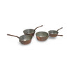 Set of 4 Antique French Copper Pots