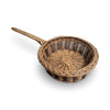 Antique French Wicker Basket With Handle
