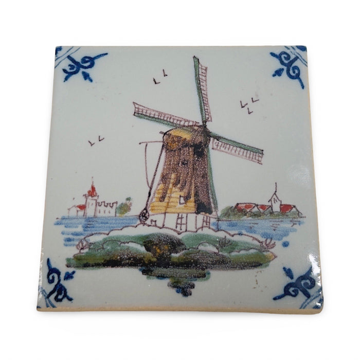 Antique French Delft Tile