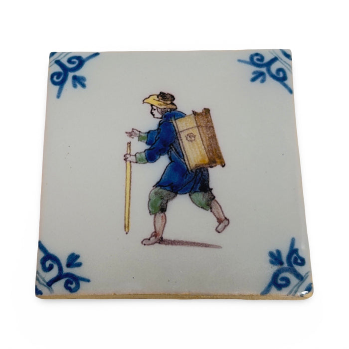 Antique French Delft Tile