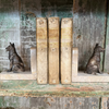 1920's Art Deco French Marble Dog Bookends