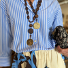 Antique French Medal & Rosary Bead Assemblage