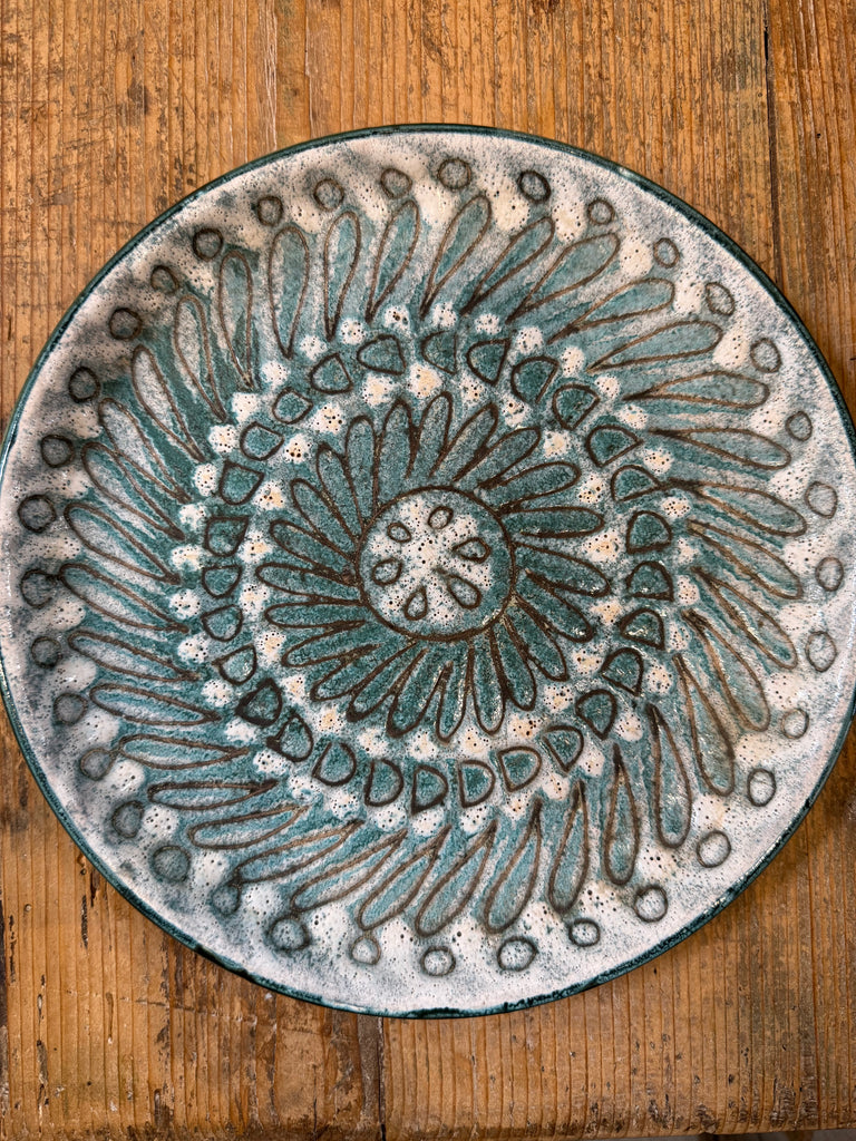 Vintage Signed Ceramic Plate